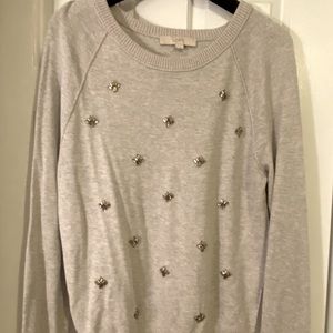 Ann Taylor sweater with embellishments